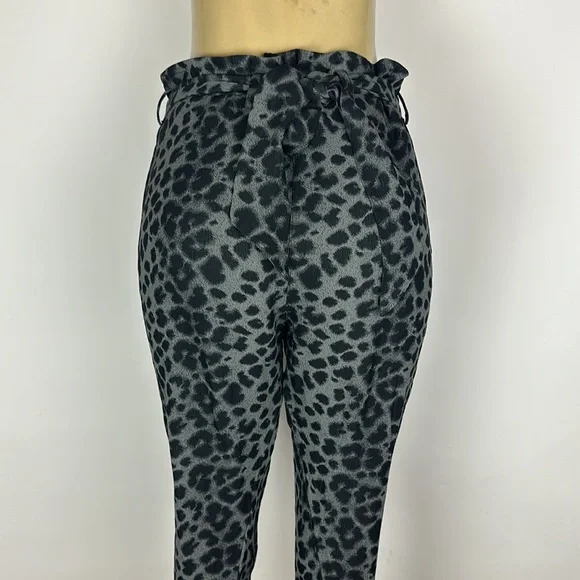 Vivienne Westwood 243208 Womens Tapered Pants Grey/Black Leopard Size 38